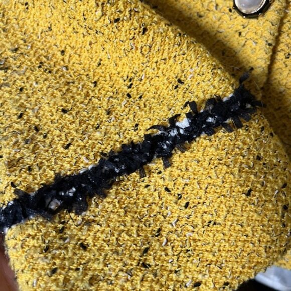 St. John Collection Three Piece Knit Yellow Suit - Picture 3 of 10